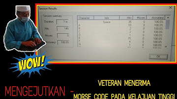VETERAN RECEIVING MORSE CODE. “What a Speed !!” Is This a Record ?