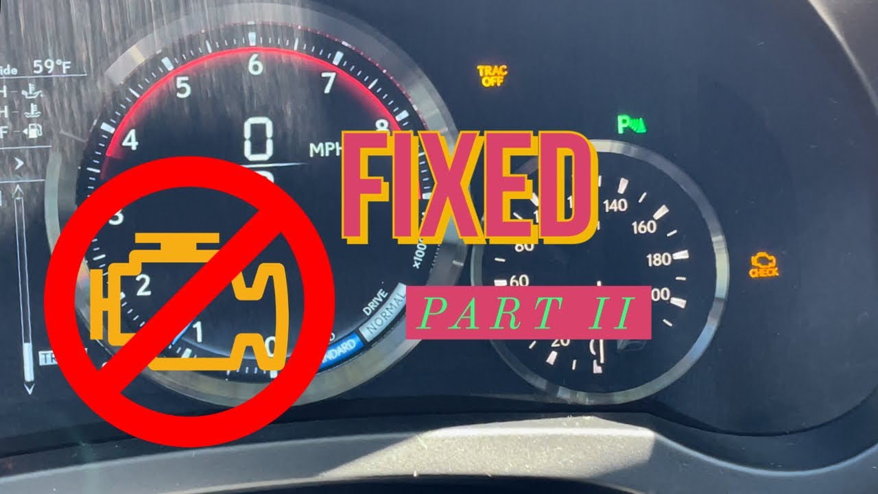 Check Engine Light for O2 Sensor FIXED for 50 Lexus RC F
