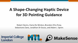 Quinn et al., A Shape-Changing Haptic Device for 3D Pointing Guidance, Haptics Symposium 2024