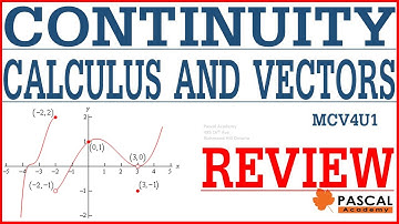 Continuity Calculus & Vectors -Review- Limits Math grade12 MCV4U1 Ontario #limits #calculus #vectors