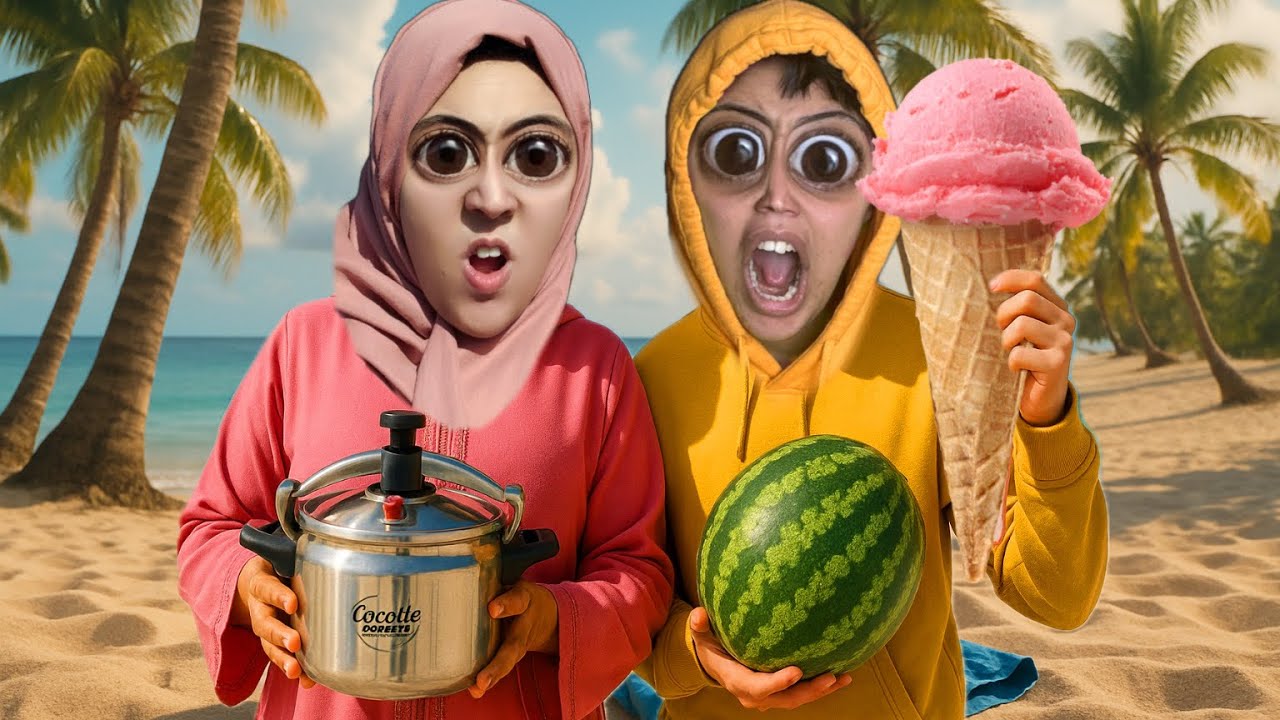 فاش العائلة المغربية 🇲🇦كاتمشي للبحر  🌊⛱️