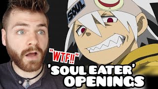 First Time Reacting to SOUL EATER Openings (1-4) | Non Anime Fan