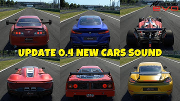 Assetto Corsa EVO Update 0.4 – All New Cars Engine Sound + Top Speed Test