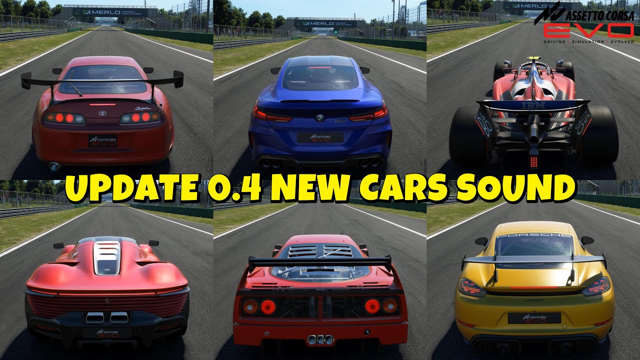 Assetto Corsa EVO Update 0.4 – All New Cars Engine Sound + Top Speed Test