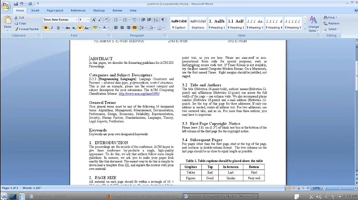 How to add Authors Information as Footnote in Two Column Paper