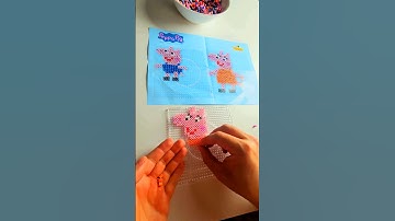 peppa pig beading timelapse🐷🐽 #imacoconut #peppapig