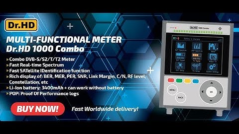DR. HD 1000 Combo Sat finder DVB-S, DVB-S2, DVB-T, DVB-T2 Spectrum HD-TV