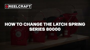 How to Replace the Latch Spring - Reelcraft Series 80000 Reels
