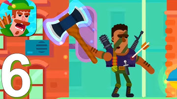 Bowmasters - Gameplay Walkthrough Part 6 Arnold The Unstoppable (Android, iOS Game)