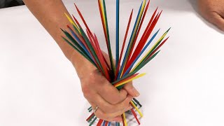 DIY Mikado pick up sticks game