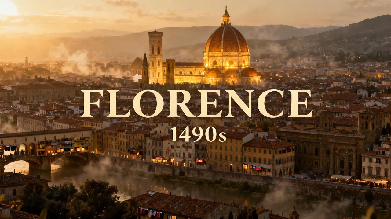 Time Travel to Renaissance Florence (1490s) — AI Reconstruction in 4K