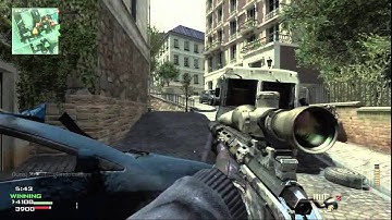 Silenced MSR on Resistance TDM 22-1 MW3 Gameplay