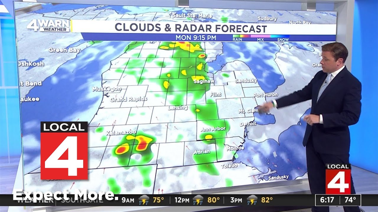 Multiple chances for showers, storms this week in Metro Detroit - YouTube