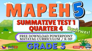 MAPEH 5 QUIZ - QUARTER 4 - 1ST SUMMATIVE TEST - FREE PPT SOFTCOPY WITH ANSWER #2026 #kwaderno #quiz