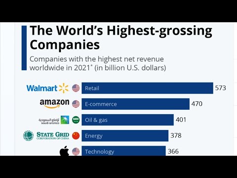 Top Companies In The World With Highest net Revenue | World Infographics