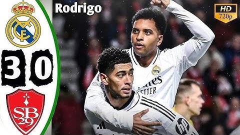 Real Madrid vs Brest | 3-0 | Champions League Highlights