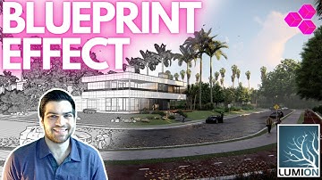Create An Interesting LUMION ANIMATION With The BLUEPRINT Effect!!