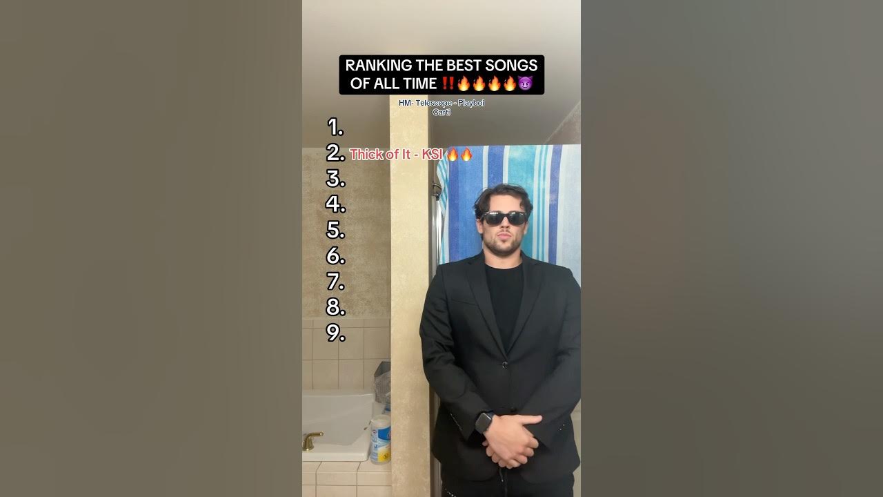 RANKING THE BEST SONGS OF ALL TIME βΌοΈπ₯π₯π₯π₯π RANKING THE BEST SONGS OF ALL TIME βΌοΈπ₯π₯π₯π₯π