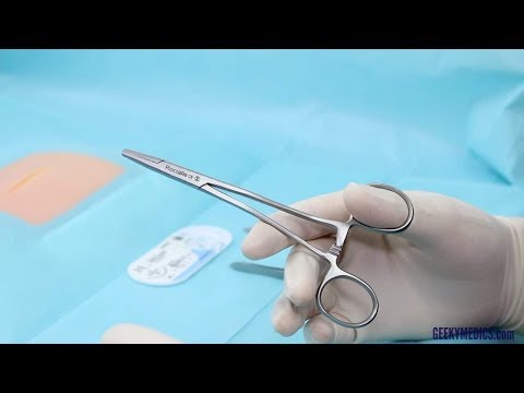 How To Do Locked & Unlocked Needle Holder In Left Hand - Dental/Medical/Surgery Teaching by-SHEFA DE