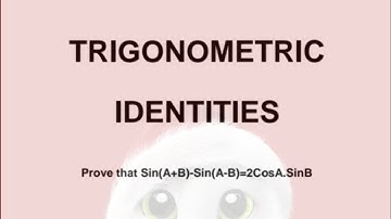 Proving that sin(A+B)-sin(A-B)=2cosAsinB. #compoundangle #trigonometricidentities #grade12mathsprep.
