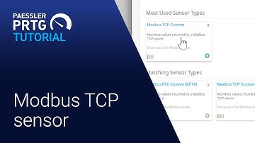 PRTG Tutorial - Modbus TCP Sensor