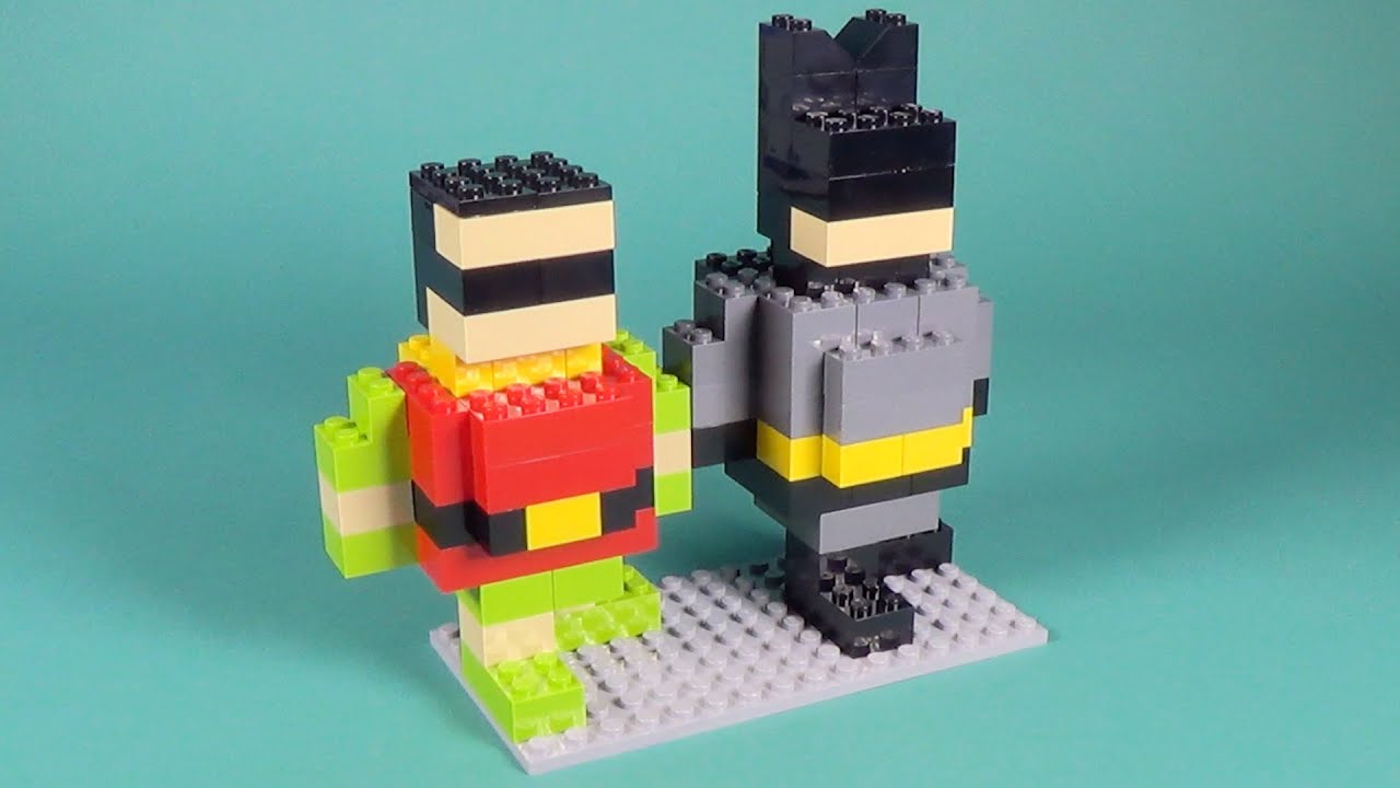 Lego Batman & Robin Building Instructions - Lego Buildable Brickfigure How  To Make - YouTube