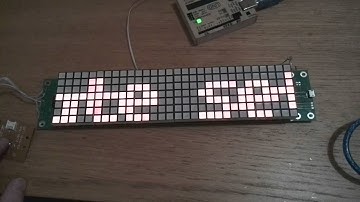 Led-Matrix Clock (7x30) with Atmega328 (multi-language)