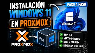 Cómo instalar Windows 11 en Proxmox (Solución TPM 2.0 y Sonido)"
