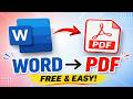 Word file ko PDF file mein kaise convert karen | How to convert word to PDF| Convert Word To PDF