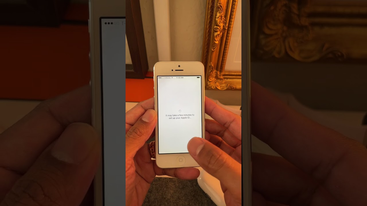Setting up iOS 10 on an iPhone 5