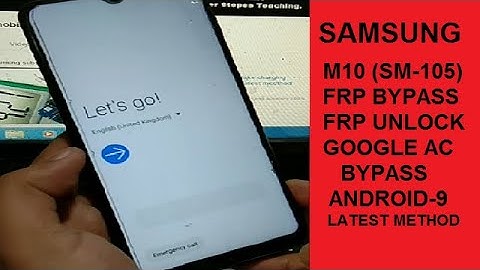 Samsung M10 Frp Bypass/Frp Reset/Google Account Remove Android 9 Latest Method 2020