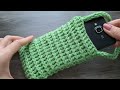 Super Easy!  DIY Tutorial💖 Crochet phone bag 💖 BPDC stitch