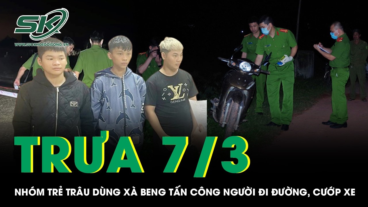 Trưa 7/3: Tóm gọn nhóm trẻ trâu manh động dùng xà beng tấn công người đi đường, cướp xe ở Đà Nẵng