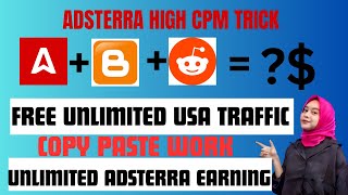 adsterra earning tricks|Make money online High CPM trick| Reddit Earn monry