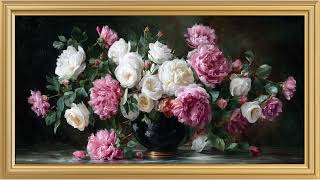 Beautiful Floral Painting for TV | 1,5 Hours | 4K Art Display