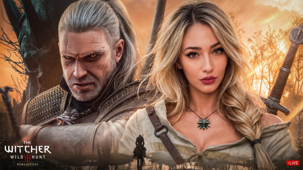 [LIVE] 🔴 Witcher 3 Remaster Early Access!🔥Ciri Cosplay ✨ Deathmarch - Day 1