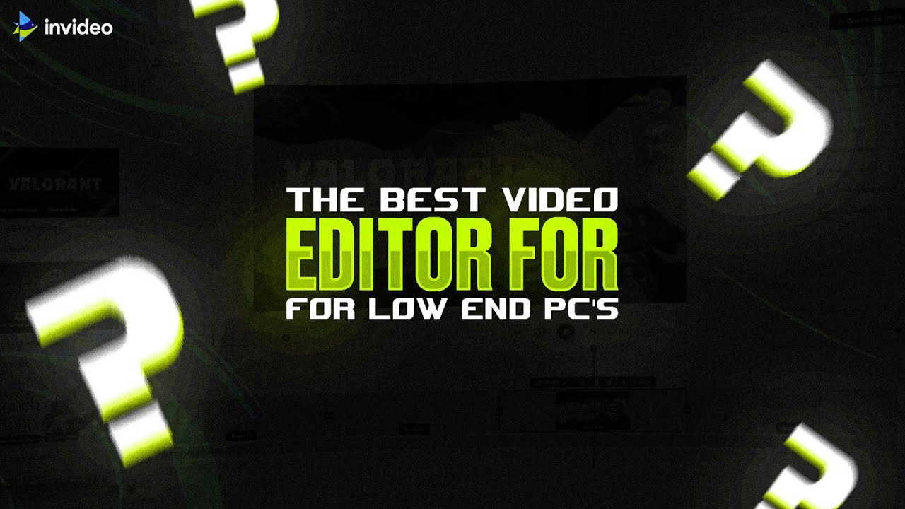 video editor for low end pc free