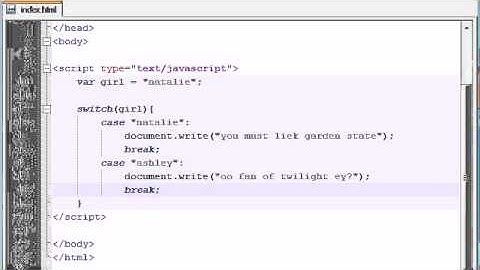 Beginner JavaScript Tutorial - 18 - switch