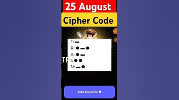 25 August Daily Cipher Code l 25 August Daily Combo card l 25 August Mini Game puzzle #shorts