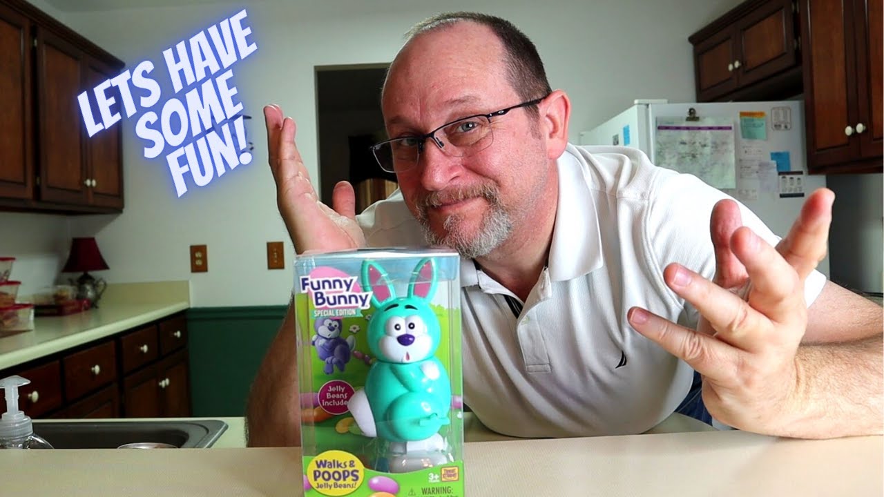 Funny Bunny Walks & Poops Jelly Beans Unboxing Review YouTube