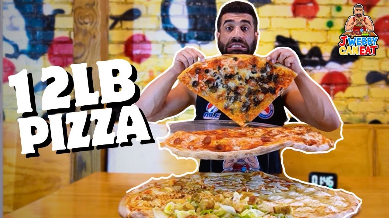 12LB PIZZA CHALLENGE - JUNIORS PIZZA - SUMMER HILL, GA - YouTube