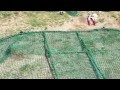 ゴルフ練習場・防球ネット張り替え（裂けたネットの補修方法） 栃木県 大田原ゴルフセンター４