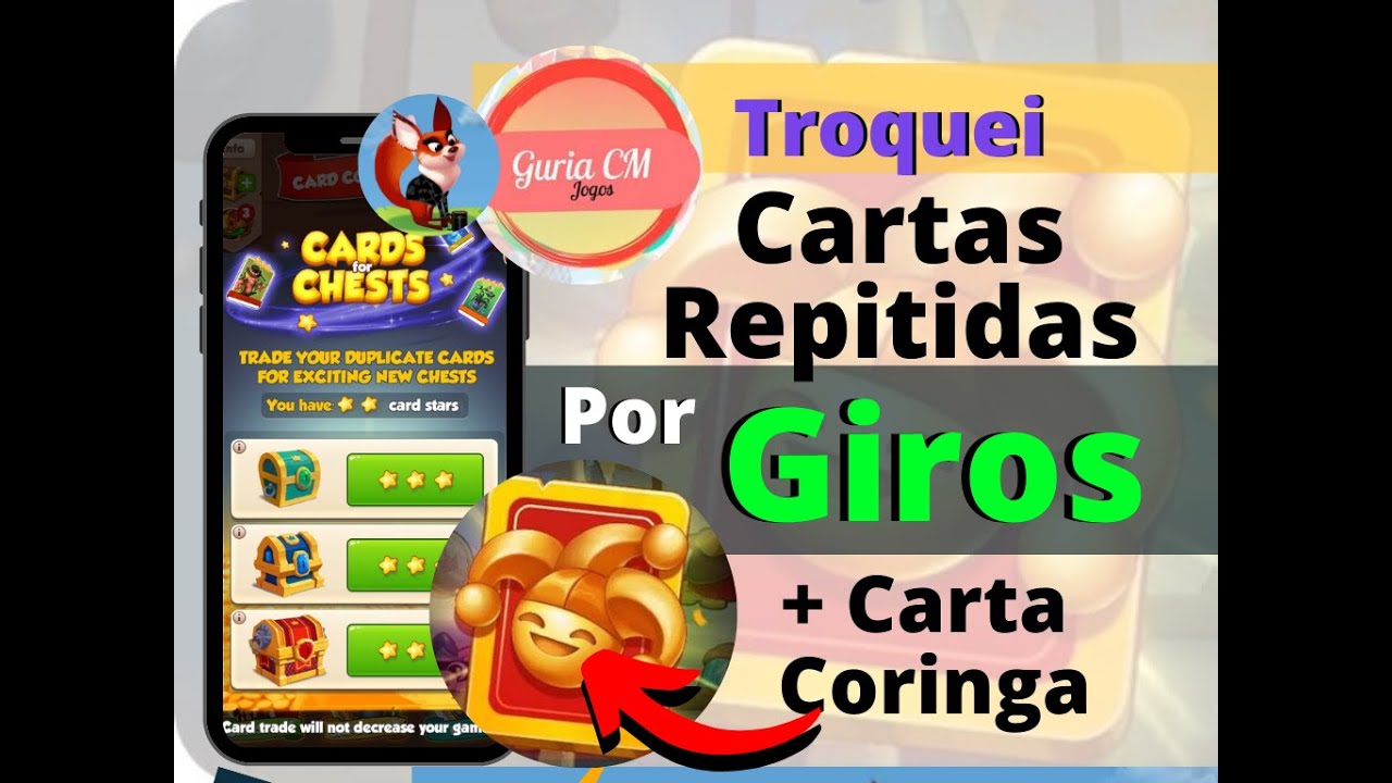 Coin Master  Como trocar CARTAS REPETIDAS por GIROS 