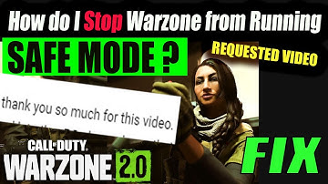 How do I stop Warzone from running in safe mode? #warzone 2.0/modern warfare 2 || by borntoplaygames