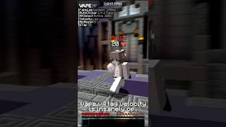 how to take zero knockback in minecraft pvp (lag velocity) #minecraft #hypixel #bedwars