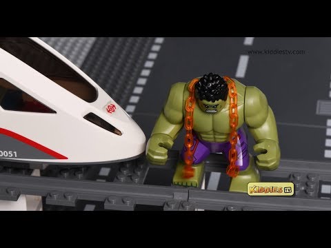 Lego Ghost Rider Vs Hulk - Battle Over The Fallen Ice Cream | Brick Film | Stop Motion | Kiddiestv