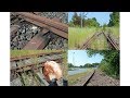 Verlassene Eisenbahnstrecke in Warnemünde