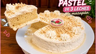 PASTEL DE 3 LECHES SIN HORNO!! (Pastel de mazapán) la mejor receta!!!