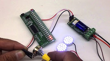 LED LIGHT DIMMER WITH BAR GRAPH DISPLAY PWM