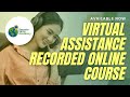 Virtual assistance recorded online course by remote skills academy available now